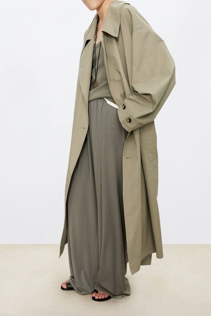 High-Density Nylon Cotton Trench Coat