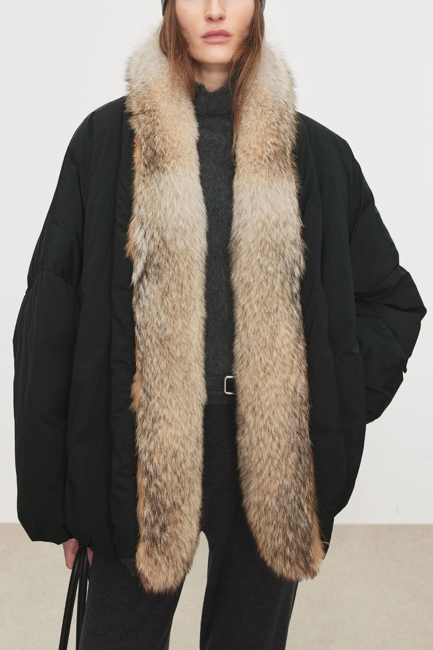 Canadian Wolf Fur Collar & Czech White Goose Down Coat