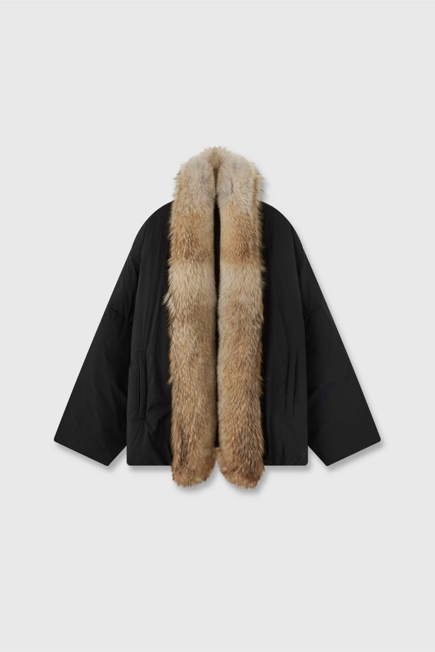 Canadian Wolf Fur Collar & Czech White Goose Down Coat