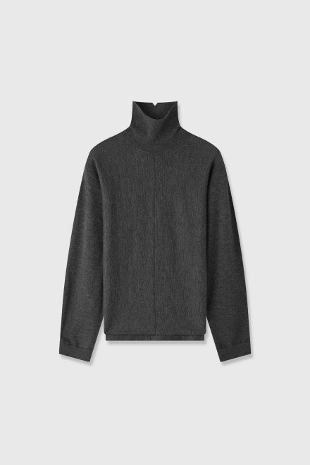 Italian Twill Mohair Wool Long Coat